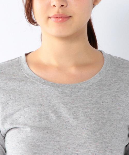 coen（コーエン）の「カラーネップクルーネックカットソー（Tシャツ/カットソー・レディース・グレー/ネイビー・MEDIUM/LARGE）」の3枚目の写真