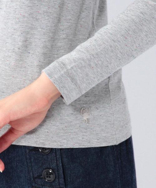coen（コーエン）の「カラーネップクルーネックカットソー（Tシャツ/カットソー・レディース・グレー/ネイビー・MEDIUM/LARGE）」の4枚目の写真