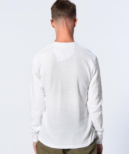 UNITED ARROWS（ユナイテッドアローズ）の「UAS コットン ワッフル ヘンリーネック ◆（Tシャツ/カットソー・メンズ・ホワイト・LARGE/SMALL/MEDIUM/X-LARGE/XX-LARGE/X-SMALL）」の2枚目の写真