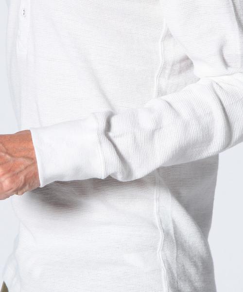 UNITED ARROWS（ユナイテッドアローズ）の「UAS コットン ワッフル ヘンリーネック ◆（Tシャツ/カットソー・メンズ・ホワイト・LARGE/SMALL/MEDIUM/X-LARGE/XX-LARGE/X-SMALL）」の7枚目の写真