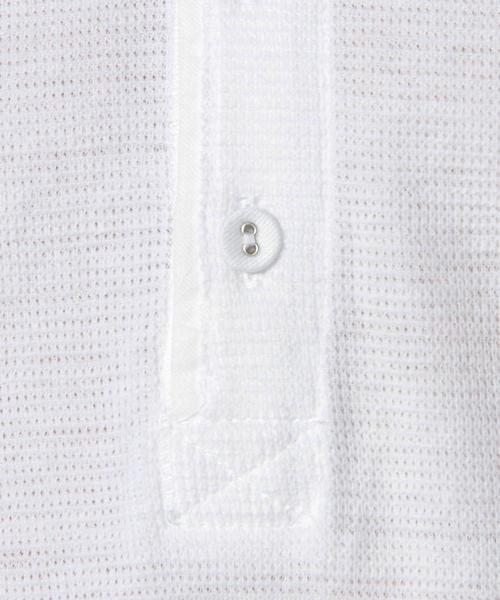 UNITED ARROWS（ユナイテッドアローズ）の「UAS コットン ワッフル ヘンリーネック ◆（Tシャツ/カットソー・メンズ・ホワイト・LARGE/SMALL/MEDIUM/X-LARGE/XX-LARGE/X-SMALL）」の9枚目の写真