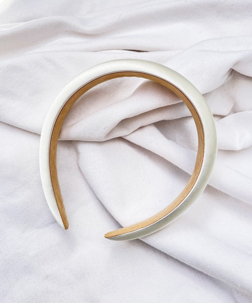 RUBY AND YOU（ルビーアンドユー）の「［select］サテンカチューシャ（カチューシャ・レディース・ピンク/ホワイト/アイボリー・FREE）」の2枚目の写真