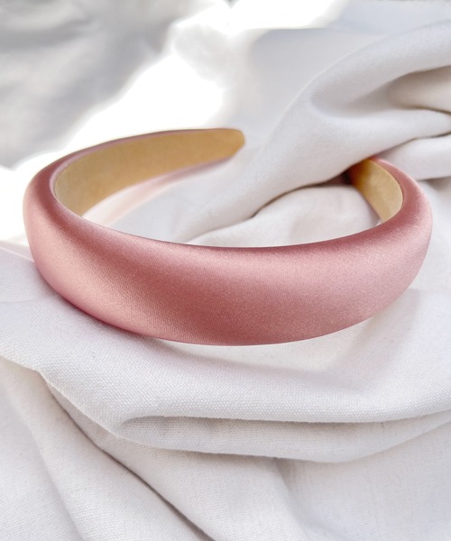 RUBY AND YOU（ルビーアンドユー）の「［select］サテンカチューシャ（カチューシャ・レディース・ピンク/ホワイト/アイボリー・FREE）」の3枚目の写真