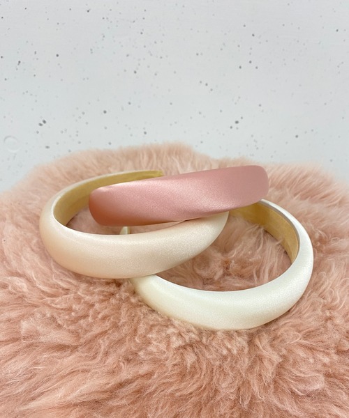 RUBY AND YOU（ルビーアンドユー）の「［select］サテンカチューシャ（カチューシャ・レディース・ピンク/ホワイト/アイボリー・FREE）」の6枚目の写真