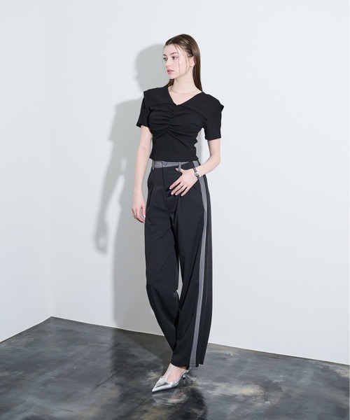 MOCOA'S（モコアズ）の「サイドラインパンツ（スラックス）」 - WEAR