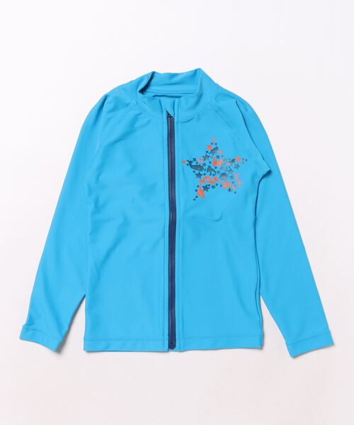 HAKKA KIDS（ハッカキッズ）の「[水着･スイム]アニマルスタープリントラッシュガード（ラッシュガード・キッズ・イエロー/ブルー・S/M）」の5枚目の写真