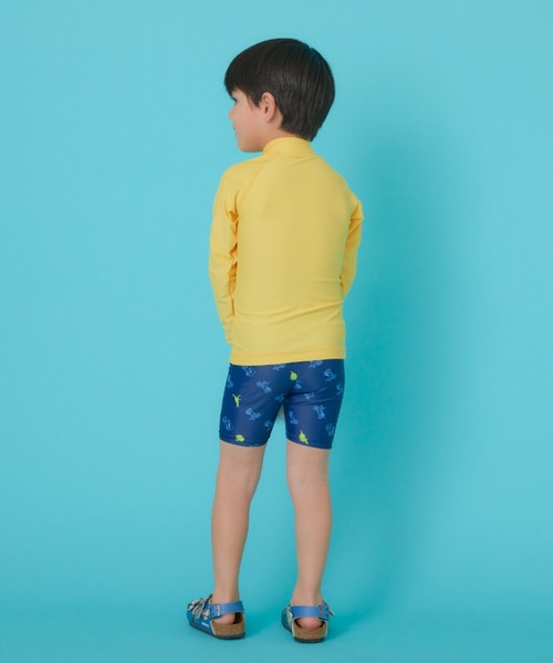 HAKKA KIDS（ハッカキッズ）の「[水着･スイム]アニマルスタープリントラッシュガード（ラッシュガード・キッズ・イエロー/ブルー・S/M）」の7枚目の写真