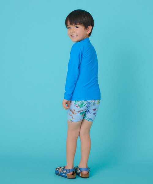 HAKKA KIDS（ハッカキッズ）の「[水着･スイム]アニマルスタープリントラッシュガード（ラッシュガード・キッズ・イエロー/ブルー・S/M）」の11枚目の写真