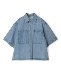 GALERIE VIE | ハイツイストデニム オーバーシャツ(シャツ/ブラウス)