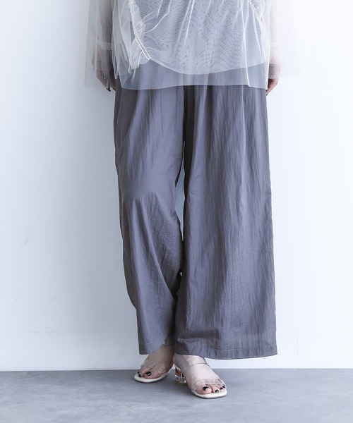 n'OrLABEL（ノアールレーベル）の「『シアータックパンツ』（その他パンツ・レディース・ベージュ/グレイッシュブルー/ブラック・1/2）」の22枚目の写真