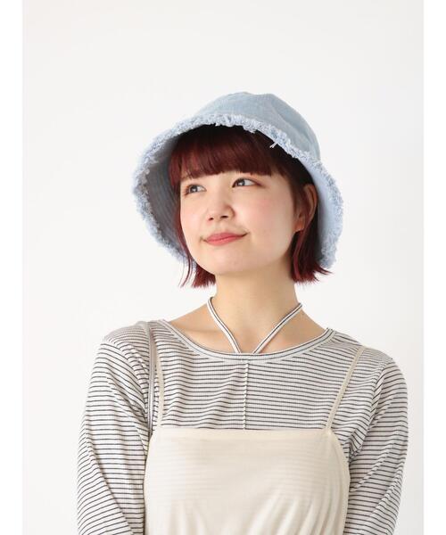 ehka sopo（エヘカソポ）の「フリンジバケットハット（ハット・レディース・キナリ/ピンク/サックスブルー・F）」の10枚目の写真
