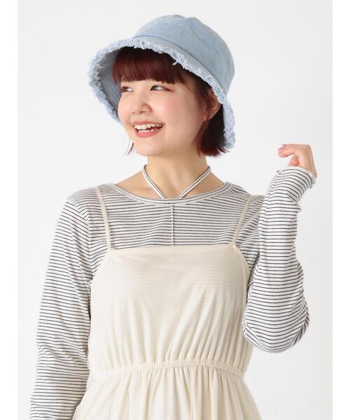 ehka sopo（エヘカソポ）の「フリンジバケットハット（ハット・レディース・キナリ/ピンク/サックスブルー・F）」の11枚目の写真