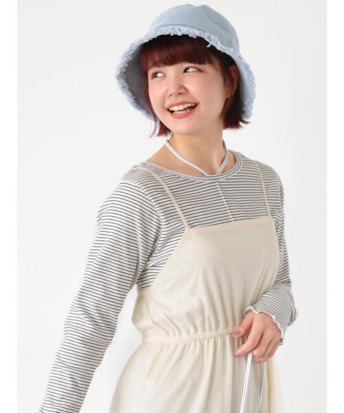 ehka sopo（エヘカソポ）の「フリンジバケットハット（ハット・レディース・キナリ/ピンク/サックスブルー・F）」の13枚目の写真