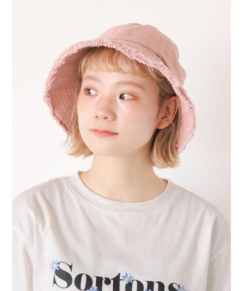 ehka sopo（エヘカソポ）の「フリンジバケットハット（ハット・レディース・キナリ/ピンク/サックスブルー・F）」の16枚目の写真