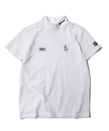 BENCH AT THE GREENE GOLF（ベンチアットザグリーンゴルフ）の「BENCH AT THE GREENE GOLF / LADIES EMBRO MOCK NECK SHIRT（レディース）（Tシャツ/カットソー）」