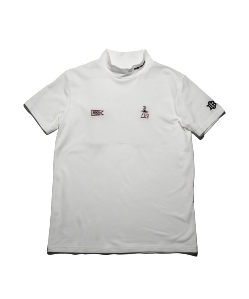 BENCH AT THE GREENE GOLF / LADIES EMBRO MOCK NECK SHIRT（レディース）（Tシャツ/カットソー）｜BENCH AT THE GREENE GOLF（ベンチアットザグリーンゴルフ）