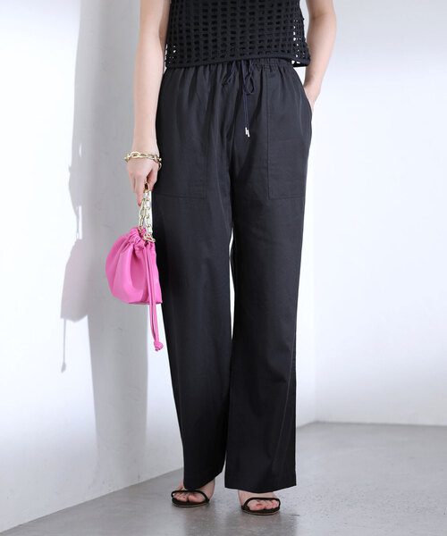 La TOTALITE（ラトータリテ）の「ツイルワイドイージーパンツ（その他パンツ・レディース・ブルー/グリーン/ベージュ/ネイビー・36/38）」の17枚目の写真