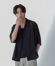 WEB限定/ワイドレースシャツ 半袖