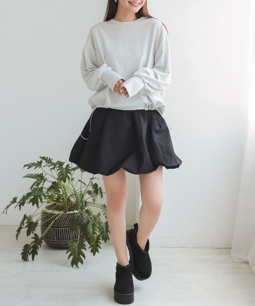 DONOBAN（ドノバン）の「ドロストトップス（その他トップス・レディース・オフホワイト/ブラック・F）」の6枚目の写真