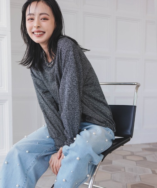 DONOBAN（ドノバン）の「ドロストトップス（その他トップス・レディース・オフホワイト/ブラック・F）」の9枚目の写真