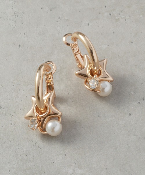 GOLDY(ゴールディ)の「アッセンブル スター チャーム イヤリング(イヤリング・レディース・ゴールド/シルバー・FREE)」の2枚目の写真