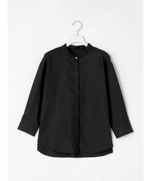 Perfect Suit FActory（パーフェクトスーツファクトリー）の「【UVカット/形態安定】サンシェルタブラウス　2WAYボウタイ　ホワイト/ブラック（シャツ/ブラウス・レディース・ブラック/ホワイト・M/S/L）」の22枚目の写真