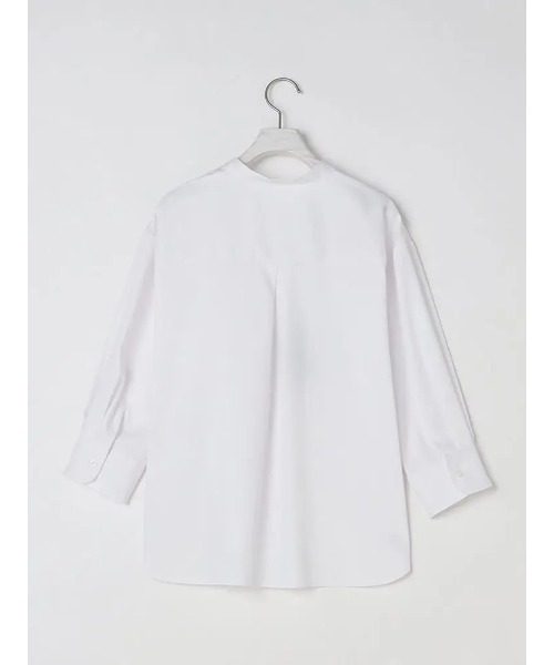Perfect Suit FActory（パーフェクトスーツファクトリー）の「【UVカット/形態安定】サンシェルタブラウス　2WAYボウタイ　ホワイト/ブラック（シャツ/ブラウス・レディース・ブラック/ホワイト・M/S/L）」の18枚目の写真