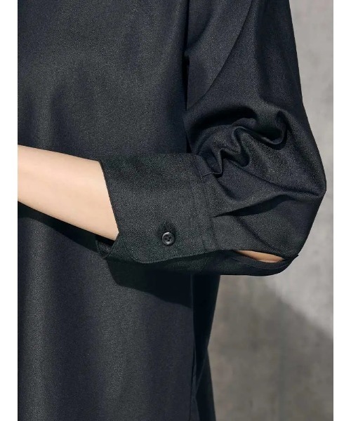 Perfect Suit FActory（パーフェクトスーツファクトリー）の「【UVカット/形態安定】サンシェルタブラウス　2WAYボウタイ　ホワイト/ブラック（シャツ/ブラウス・レディース・ブラック/ホワイト・M/S/L）」の12枚目の写真
