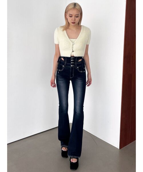 EMODA(エモダ)の「シャギーコンパクトツインニット(ニット/セーター・レディース・ライム/グレー/ホワイト/ブラック/ブルー・FREE)」の21枚目の写真