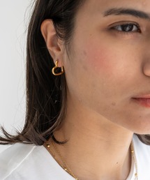 金属アレルギー対応 シンプルハートフープステンレスピアス