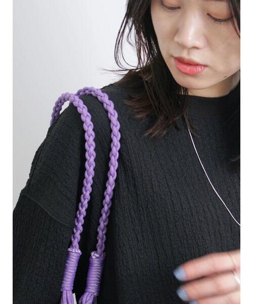 Samansa Mos2 blue（サマンサモスモスブルー）の「◎膨れジャカードプルオーバー（Tシャツ/カットソー・レディース・ブラック/オフホワイト/グリーン・F）」の12枚目の写真