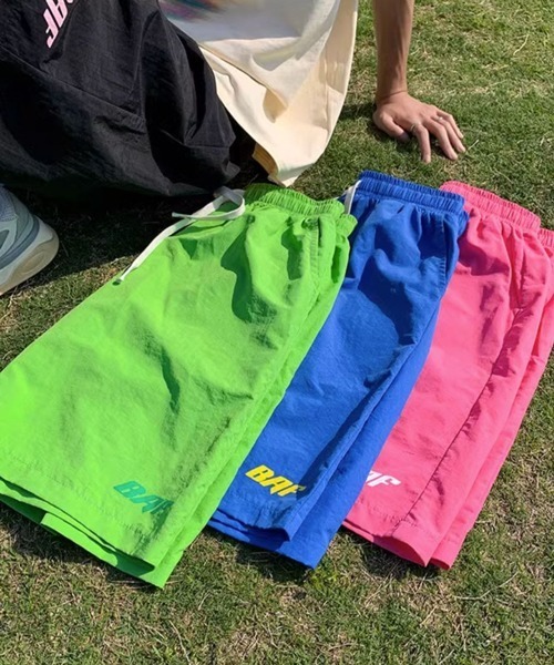 NOWLE（ノウル）の「【NOWLE】ワンポイント イージー シャカシャカ ショーツ（その他パンツ・メンズ・ブラック/ピンク/グリーン/ブルー・FREE）」の22枚目の写真