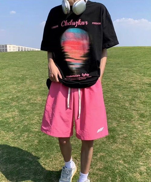 NOWLE（ノウル）の「【NOWLE】ワンポイント イージー シャカシャカ ショーツ（その他パンツ・メンズ・ブラック/ピンク/グリーン/ブルー・FREE）」の21枚目の写真