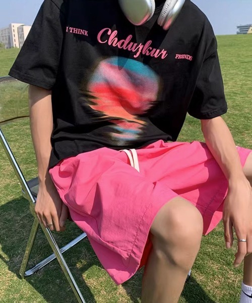 NOWLE（ノウル）の「【NOWLE】ワンポイント イージー シャカシャカ ショーツ（その他パンツ・メンズ・ブラック/ピンク/グリーン/ブルー・FREE）」の20枚目の写真