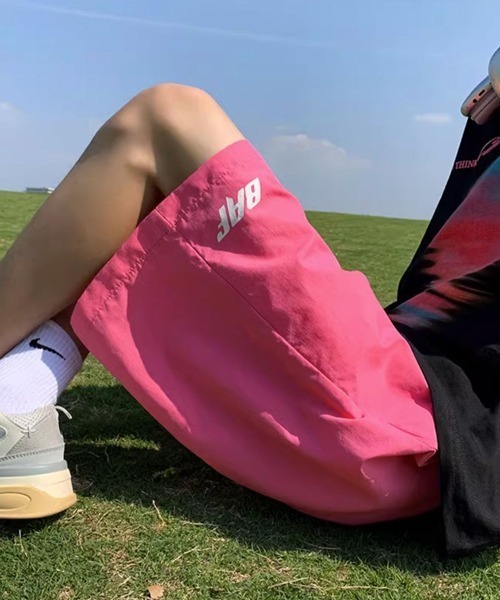 NOWLE（ノウル）の「【NOWLE】ワンポイント イージー シャカシャカ ショーツ（その他パンツ・メンズ・ブラック/ピンク/グリーン/ブルー・FREE）」の16枚目の写真