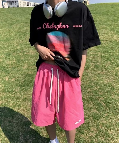 NOWLE（ノウル）の「【NOWLE】ワンポイント イージー シャカシャカ ショーツ（その他パンツ・メンズ・ブラック/ピンク/グリーン/ブルー・FREE）」の15枚目の写真