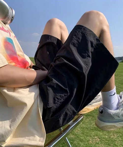 NOWLE（ノウル）の「【NOWLE】ワンポイント イージー シャカシャカ ショーツ（その他パンツ・メンズ・ブラック/ピンク/グリーン/ブルー・FREE）」の7枚目の写真