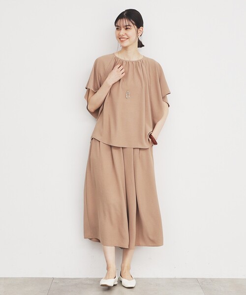 THE SHOP TK (ザ ショップ ティーケー )の「◆【涼しい!/シワになりにくい/吸水速乾/洗える】フレアスリーブブラウス(シャツ/ブラウス・レディース・ブラック/グリーン/ベージュ・12/13)」の15枚目の写真