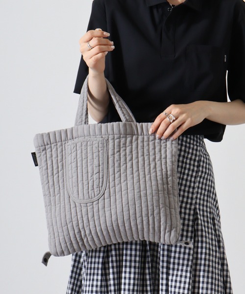 ROOTOTE(ルートート)の「ルートート キルティングトートBAG(トートバッグ・レディース・ピンク/サンドベージュ/スミクロ/ライトパープル/アッシュグレー/セージグリーン・F)」の18枚目の写真