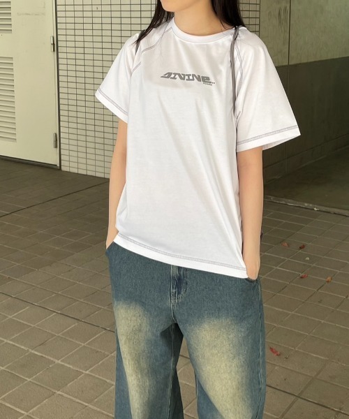 FCMM(エフシーエムエム)の「【UNISEX】STITCH LINE TEE/ステッチラインT(Tシャツ/カットソー・メンズ・ブラック/ホワイト/ネイビー・MEDIUM/LARGE)」の15枚目の写真