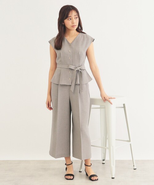 セール】《美人百花掲載》リネンタッチ フレンチリボンブラウス