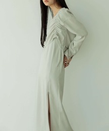 layered drawstring onepiece