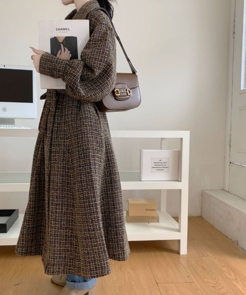 ABITOKYO（アビトーキョー）の「2024AW新作 ツイードボリュウーム袖