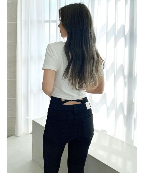 HYKE ベロアサイドジップトップス HYKE ベロアサイドジップトップス