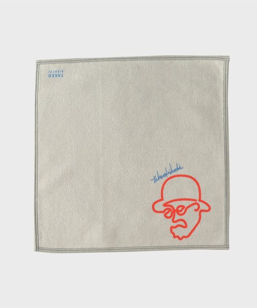 TAKEO KIKUCHI（タケオキクチ）の「ラインアートプリントフォンカチ（ハンカチ/ハンドタオル・メンズ・ダークブラウン/ブラック/ボルドー/モスグリーン/ブルー系その他/グレー・00）」の3枚目の写真