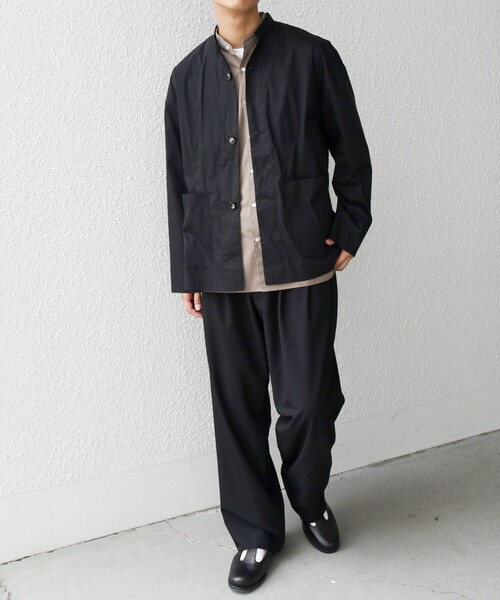 セール】SHIPS any: 〈洗濯機可能〉ハイカウント スタンドカラー