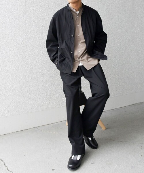 セール】SHIPS any: 〈洗濯機可能〉ハイカウント スタンドカラー