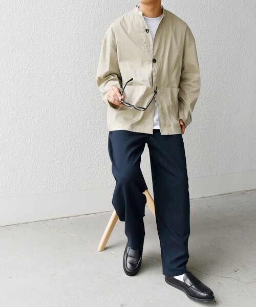 セール】SHIPS any: 〈洗濯機可能〉ハイカウント スタンドカラー