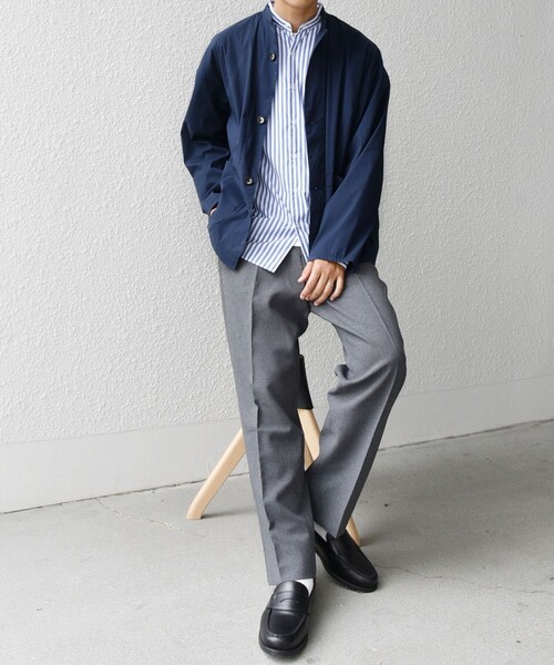 セール】SHIPS any: 〈洗濯機可能〉ハイカウント スタンドカラー