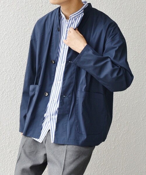 セール】SHIPS any: 〈洗濯機可能〉ハイカウント スタンドカラー